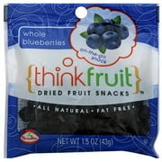 Thinkfruit Whole Blueberries Dried Fruit Snacks, 1.5 oz, (Pack of, 12)