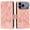 Pink, variant on Case for iphone 17 Pro Max Pu Leather with Credit Card Slot Magnetic Wallet