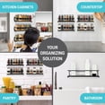 thumbnail image 3 of 4-Tier Wall-Mounted Spice Rack Organizer for Effortless Kitchen Organization, 3 of 9