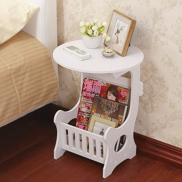 End Table European Style Simple Design Small Round Bedside Table