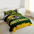 thumbnail image 3 of jejeloiu Rugby City Full Size Comforter Sets,Football Sport Game Bedding Sets For Boys Kids Reversible 3-Piece, 3 of 8