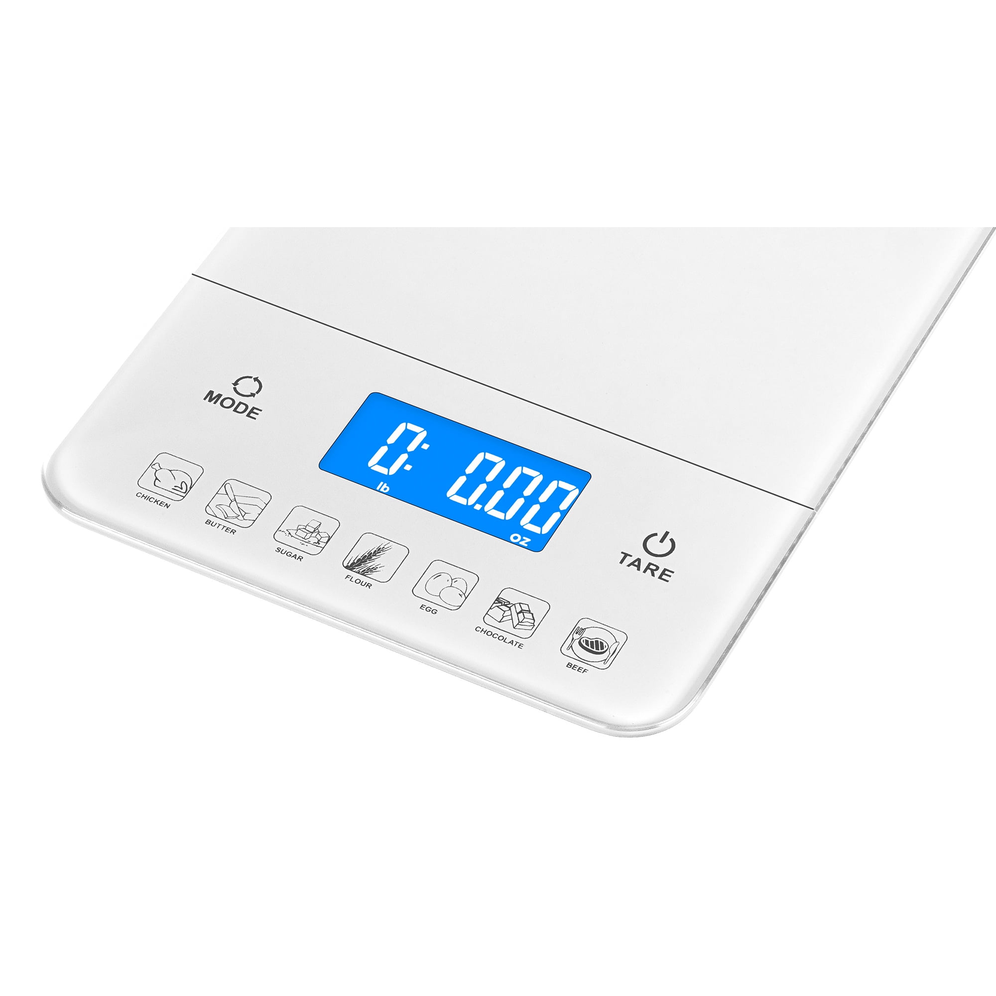 Ozeri Touch III 22 lbs. (10 kg) Digital Kitchen Scale with Calorie Counter,  in Tempered Glass 