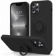 thumbnail image 1 of Compatible with iPhone 13 Pro Max Case 6.7inch with Ring Kickstand Liquid Silicone Microfiber Linner Anti-Scratch Full-Body Shockproof Protective Case, 1 of 4