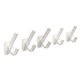 thumbnail image 2 of Zapatero con 5 perchas para colgar ropa en la pared, sin necesidad de perforar, ideal para puertas, dormitorios, armarios, guardarropas, ganchos adhesivos resistentes, de plástico, multifunción., 2 of 6