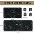 thumbnail image 6 of Marble Kitchen Mats Set 2 Pieces Super Waterproof Non-Slip Burlap Weave Heavy PVC Kitchen Rugs Machine Washable Kitchen Floor Mat for Kitchen,Floor, Bathroom, Sink, Laundry., 6 of 6