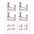 thumbnail image 4 of EeaseCA 4pcs Violin String Adjusters Fine Tuners with Gold Screws for Violin (Silver), 4 of 7