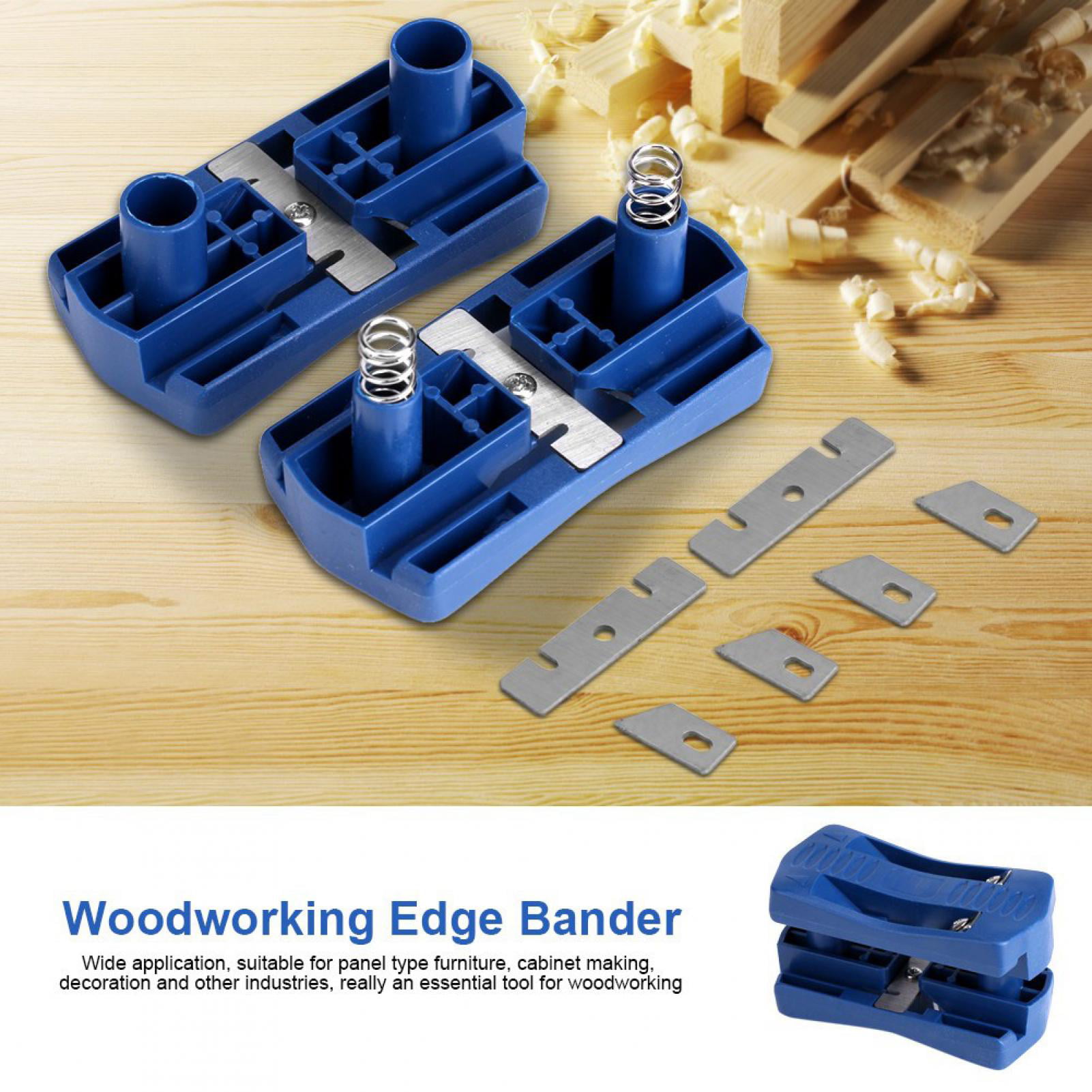 PVC Wood Edge Banding Machine 2 Edges Manual Tail Trimming Woodworking Tool YZ 