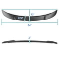 thumbnail image 3 of Spec-D Tuning Matte Black Factory Style Rear Trunk Spoiler Wing Compatible with 2015-2021 Dodge Charger, 3 of 7