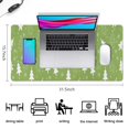 thumbnail image 5 of Long Mouse Pads for Desk,Green Christmas Tree Pattern Desk Mats on Top Of Desks, Desk Mouse Pad Extra Large with 3mm Non-Slip Base and Stitched Edge for Gaming,Office,Work,Home 31.5x15.7in, 5 of 5