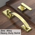 thumbnail image 3 of Front Door Lock Set Gold Front Door Handle and Deadbolt Set Adjustable .in Gold Heavy Exterior Entry Handle Reversible, 3 of 7