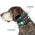 thumbnail image 2 of Buckle-Down Pet Collar, Dog Collar Plastic Buckle, Golf Course Balls Holes Blues Greens, 13 to 17 Inches 1.5 Inch Wide, 2 of 8