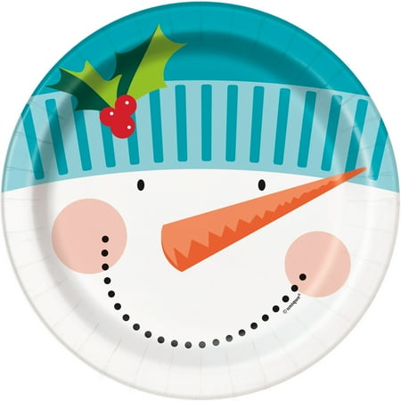 Disney Christmas Plate - Holly Santa Christmas Paper Plates, 7 in, 8ct
