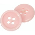 thumbnail image 2 of Mibo 12pcs Round Melamine Buttons with Rim - 24L(15mm) - 4 Hole - Pink, 2 of 2