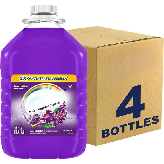 All Purpose Cleaner, Floor Cleaner, Makes 64 Gallons per bottle - 128oz - Pack of 4