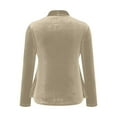 thumbnail image 5 of Women Sequin Velvet Tops Dressy Christmas Long Sleeve Shirts Tunic Casual Sparkly Buckle Loose Party Holiday Blouse, 5 of 5