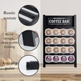 thumbnail image 3 of PERFNIQUE K Cup Holder, Wooden Coffee Pod Ladder, Rustic Storage Organizer for Home Kitchen Coffee Bar Table (Black), 3 of 7