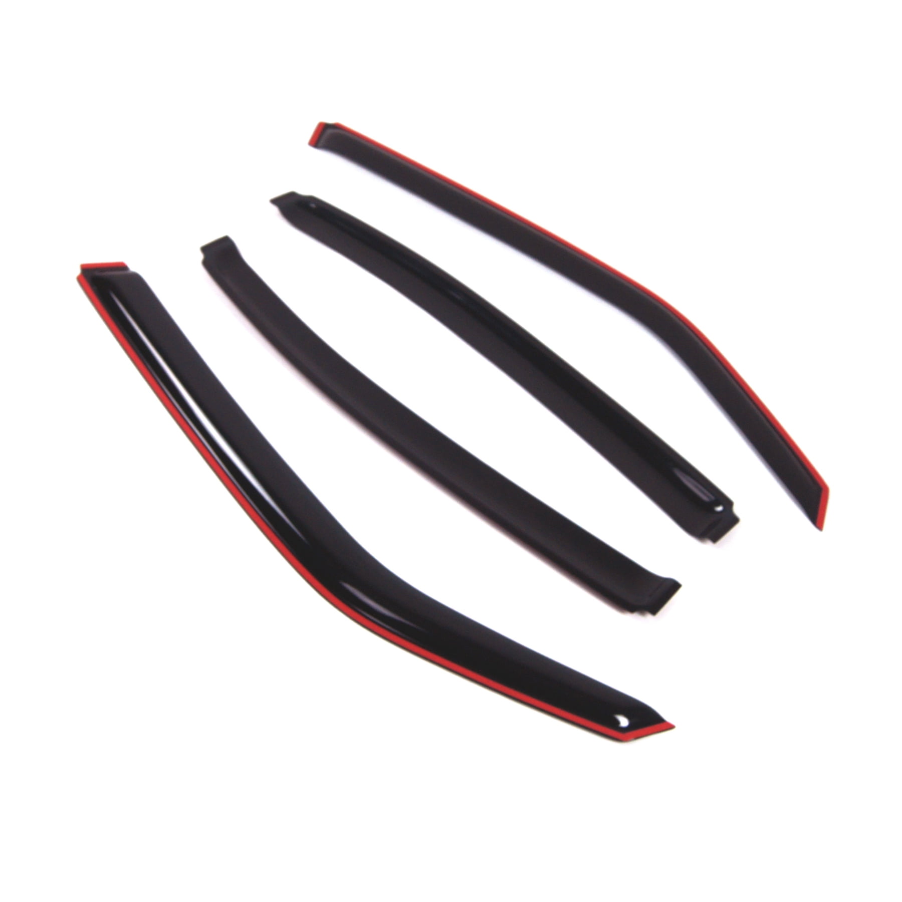Tuningpros WD2-109i In-Channel Window Visor Deflector Rain Guard Dark Smoke 4 Pcs Set For 2006-2010 Dodge Charger