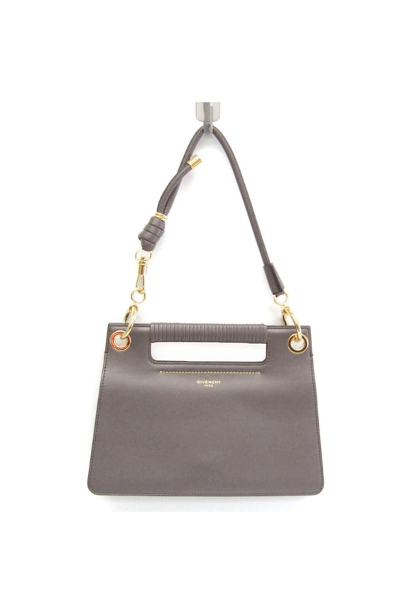 Pre-Owned Givenchy BB508ZB0ME Women's Leather Handbag,Shoulder Bag Gray (Good)