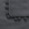 thumbnail image 5 of PiccoCasa Soft Velvet Decorative Pompoms Throw Pillow Covers Dark Grey 18" x 18" 4, 5 of 8