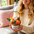 thumbnail image 6 of Beforeyayn Crochet Flower Basket, A Token Of Everlasting Love & Gentle Blessing, For Cherished Gift, Nursery & Home Decor, Displaying As Keepsake To Keep Forever., 6 of 6