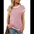 thumbnail image 1 of Camisetas de Corta para Mujer, Color Rosa, Talla XL, 1 of 7
