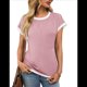 thumbnail image 1 of Camisetas de Corta para Mujer, Color Rosa, Talla XL, 1 of 7