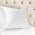 thumbnail image 4 of Mend Satin Beauty Standard/Queen Pillowcase - White, 4 of 5