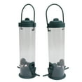 Wild Bird Feeder, 2 Set Plastic Bird Tube Feeder Easy To Fill Squirrels