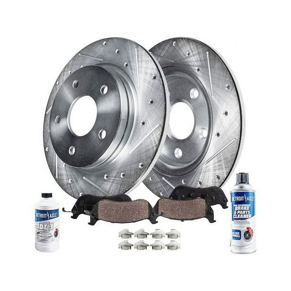 Rear Brake Pad and Rotor Kit - Compatible with 2013 - 2016 Lincoln MKZ 2014 2015