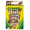 Colors of the World Crayons, 24 Colors (24 Crayons)