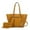 Yellow, variant on MKF Collection Alexandra Vegan Leather Women's Tote Handbag & Wallet 2-Piece Set by Mia K. - Seafoam