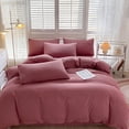 thumbnail image 4 of SUTENGDA Queen Comforter Set - 4 Pieces Bed in a Bag Set Solid Color  Bedding Sets Queen with All Season 1 Flat Sheet  1 Quilt cover And 2 Pillowcases, 4 of 9