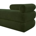 thumbnail image 6 of Meridian Furniture Kennedy Green Faux Shearling Teddy Fabric Bench, 6 of 14