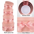 thumbnail image 4 of Set de 4 cajas de regalo GNFlus con tapa para regalos, color rosa, 4 of 6