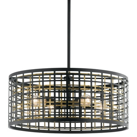 

Kichler 44076 Aldergate 4 Light 24 Wide Drum Chandelier - Black