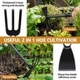 thumbnail image 5 of BsBsBest Weeding Tool, Hoe Cultivator 2 in 1 Garden Tools, 31 inch Weeder Hand Tiller Weeding Rake for Yard Lawn Gardening Digging Planting, 5 of 7