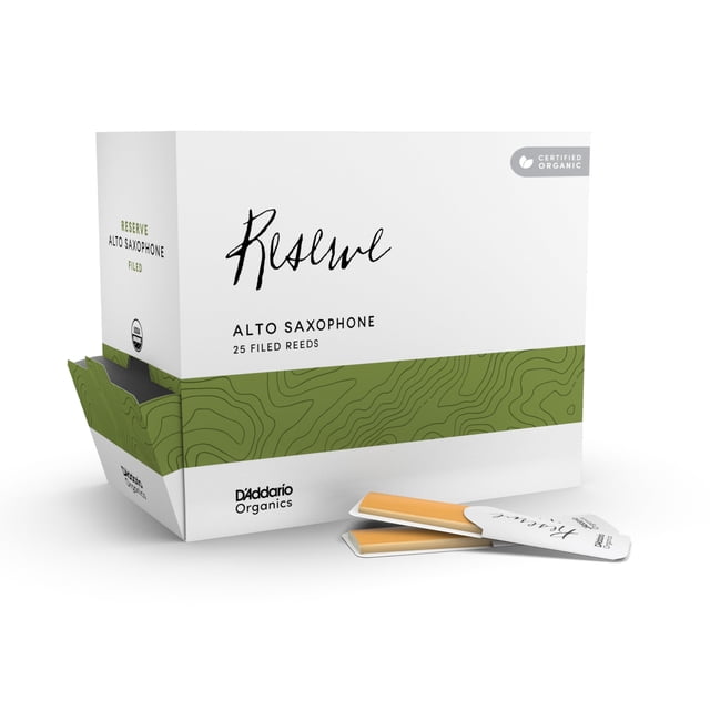 Cañas para saxofón alto D'Addario Organic Reserve 2.0 Strength