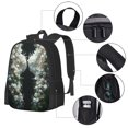 thumbnail image 3 of Balery Floral Angelic White Wings Backpack for Men and Women - Durable 600D Oxford Cloth -Large Capacity, Water-Resistant School, Travel, and Hiking Bag, 3 of 7