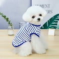 thumbnail image 5 of SPRING PARK Dog Cat Clothes Stripe Design Two-legged Vest Fashion Sleeveless Small Medium Pet Clothes, 5 of 7