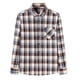 thumbnail image 1 of Camisa Hombre Camisa de manga larga para hombre Camisa de moda para hombre de talla grande informal a cuadros de lana de algodón (Brown, L-43), 1 of 4