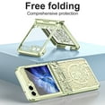 thumbnail image 2 of Allytechgroup Galaxy Z Flip5 Case, Hinge Protection Shockproof PC Back Cover Ani-Scratch Luxury Bumper Phone Case for Samsung Galaxy Z Flip 5, Green, 2 of 7