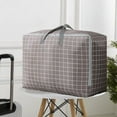 thumbnail image 2 of Fiudx Bolsa de Almacenamiento Extragrande, Tela Oxford Impermeable, Cremalleras Resistentes, Asas Reforzadas, Organizador Compacto, Ropa de Cama, Edredones, Ropa, Uso Doméstico, Tamaño 70 X 50 X 30 C, 2 of 7