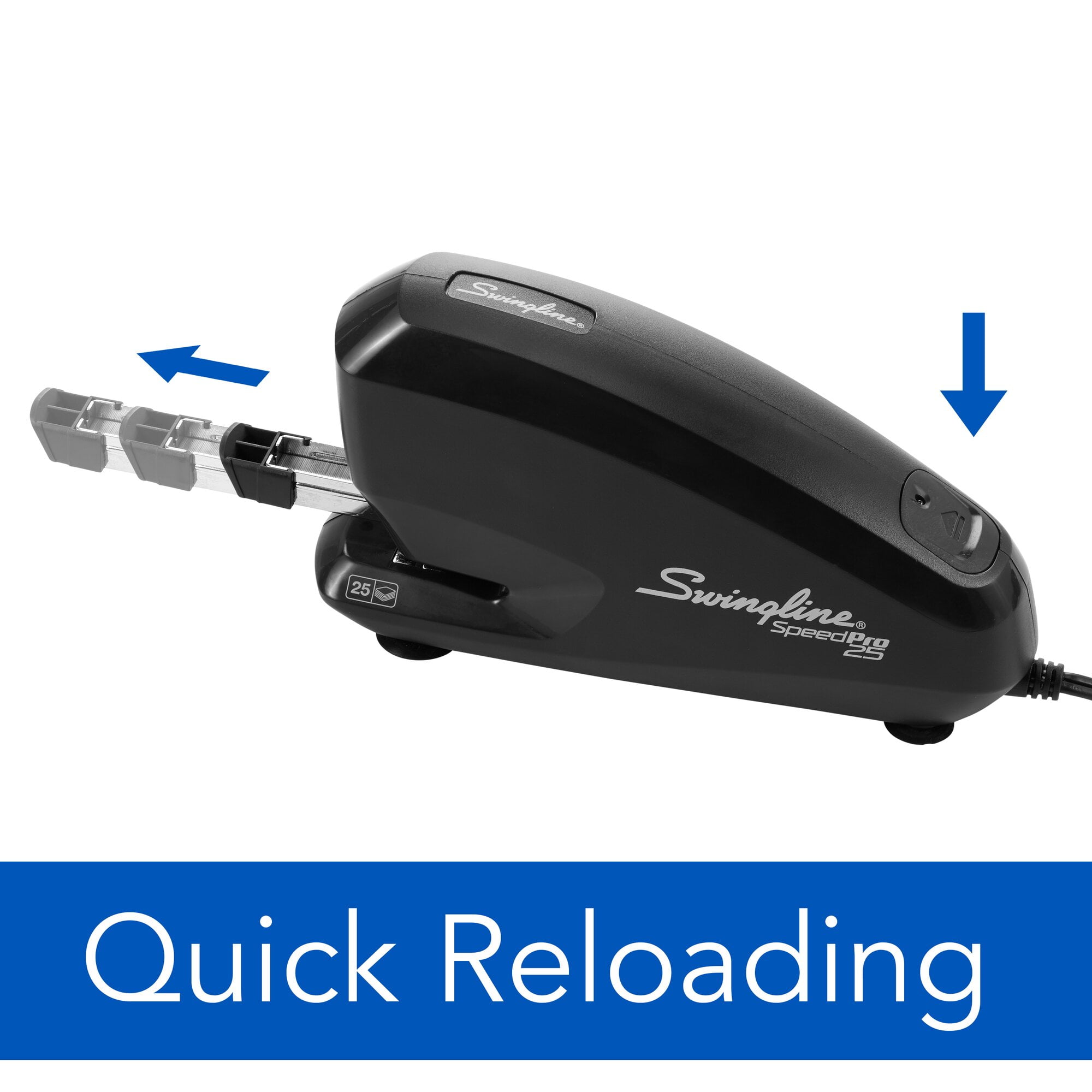 Swingline Speed Pro 25 Electric Stapler Value Pack, 25 Sheet Stapler, 5,000 S.F. 4 Premium Staples, Staple Remover