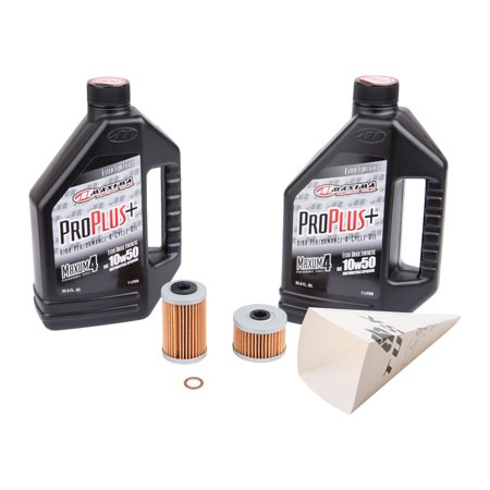 Tusk 4-Stroke Oil Change Kit for Maxima Pro Plus Synthetic 10W-50 For KTM 690 ENDURO R 2019-2023