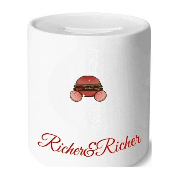 America Hamburger US Rich and Rich Bank Saving Box Coin