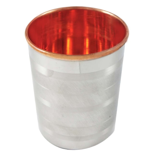 India Copper Tumbler Glasses Kitchenware Tableware Asian Drinkware Set Of 6