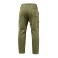 thumbnail image 6 of Men's Stylish Athletic Pants Casual Loose Fit Joggers with Pockets Solid Color Drawstring Waist Lounge Sweatpants Street Running Outdoor Outfits, 6 of 7