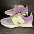 thumbnail image 1 of New Balance 327 Sour Grape Green Purple Athletic Running Shoes Men’s Size 10, 1 of 6
