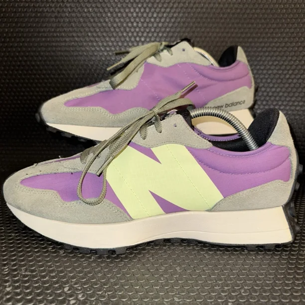 New Balance 327 Sour Grape Green Purple Athletic Running Shoes Men’s Size 10
