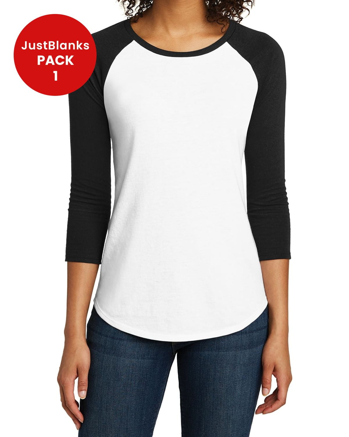 JustBlanks Junior Girls Lightweight Raglan Baseball Comfortable